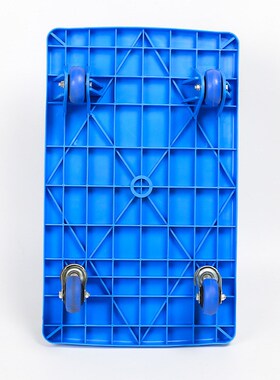 塑料平板推车超市折叠家用推车静音平板车支AP付宝款到手即用免安