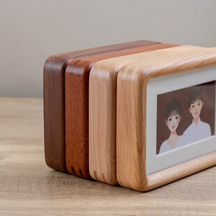 结婚登记b照情侣相框实木圆角真玻璃高级摆台挂墙洗照片6寸7寸8寸