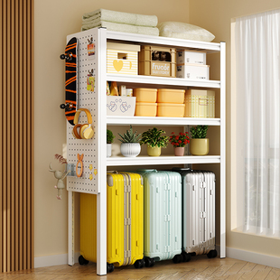 下空式置物架行李箱收纳层架家用厨房阳台置物架多层落地置物架货