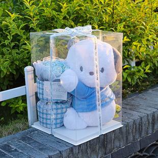 母亲节生日礼物女生永生花帕恰狗实用护士花束玩偶抱抱桶送女朋友