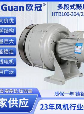 焚化炉送风机中压鼓风机HTB100-304(2.2KW)欧冠智能风机