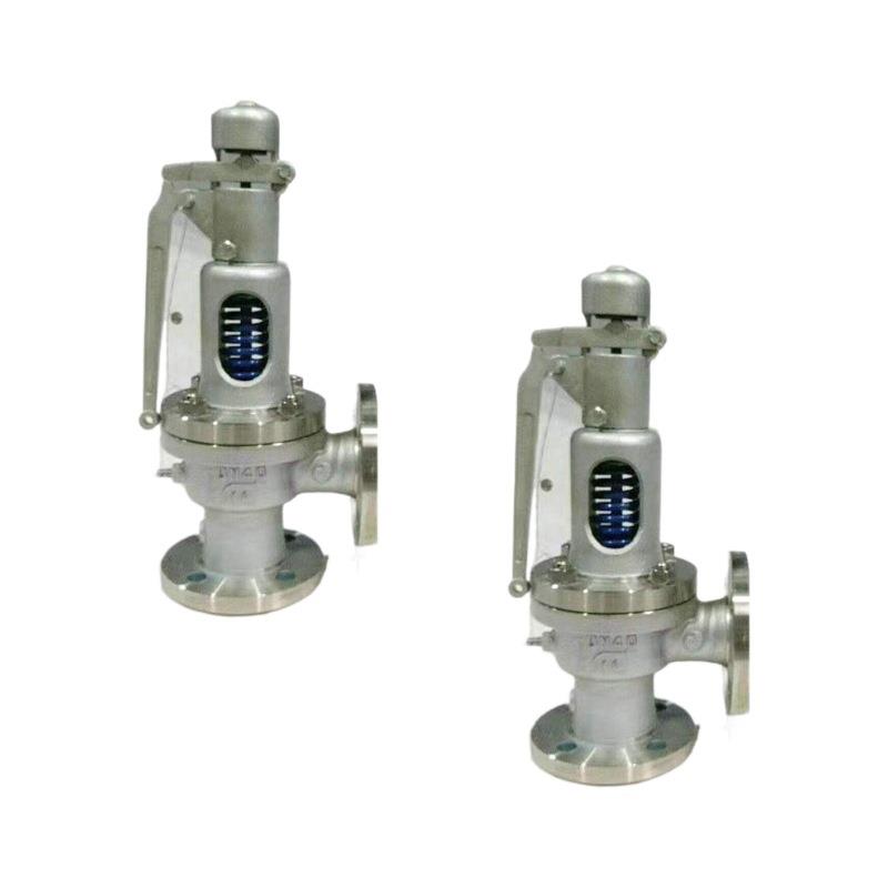 A48Y-16C手动半封闭安全阀弹簧微启式带手柄超压法兰连接安全阀