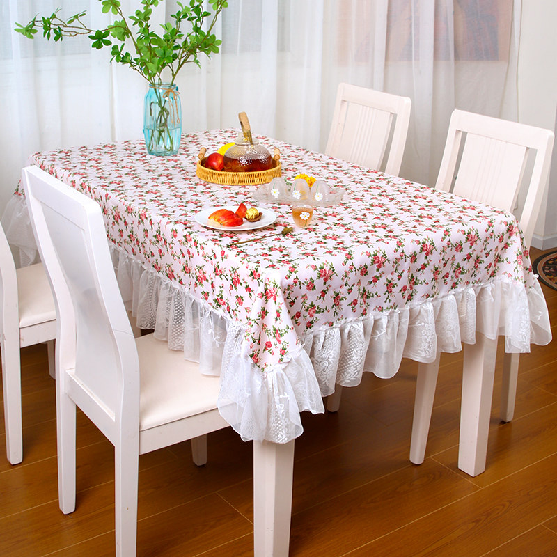 防水桌布田园风小圆桌免洗台布玫瑰花隔油餐桌盖巾多用防尘盖布罩,居家布艺,桌布,淘宝优惠券,粉丝福利购,淘宝优惠卷