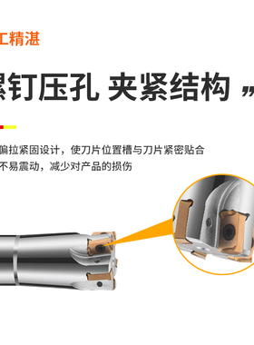 锐利数控刀杆MHF03R铣刀杆快进给开粗双面铣刀杆四角合金铣刀杆