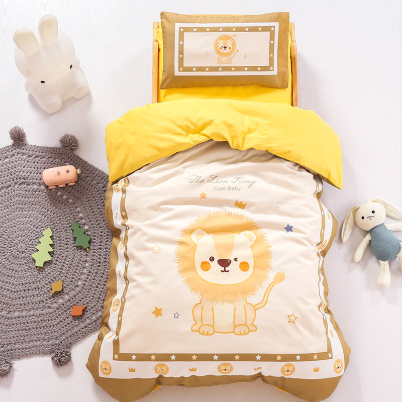 幼儿园被子三件套纯棉夏被套宝宝入园午睡儿童被褥六件套床上用品