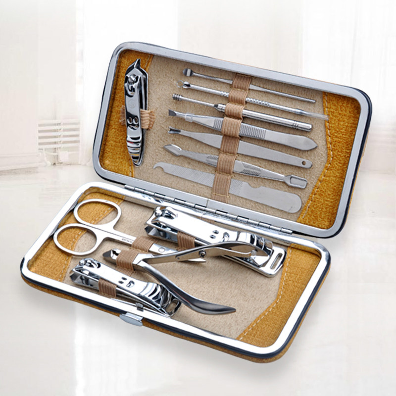 天艺牌精镀扬州三把刀/指甲刀钳美甲/修甲工具套装12件套