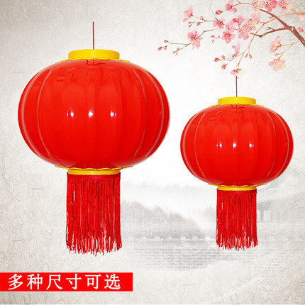 亚克力灯笼 户外防水塑料电子LED连串灯笼新年街道亮化装饰红灯笼