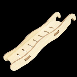 花枝鼠仓鼠木质爬梯家具波浪弯梯金丝熊玩具平台楼梯笼子造景用品