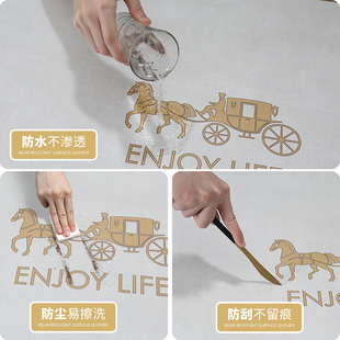 皮革书桌垫子学生环保写字台学习桌面保护垫防水轻奢电脑办公桌布