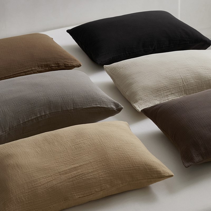 A类母婴级双层纱枕套一对装丨全棉枕头套纯棉枕芯套单人48cmx74cm