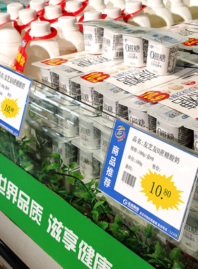 货架标价牌卡条标签挂勾式亚克力商品价签牌超市价格牌生鲜果蔬价