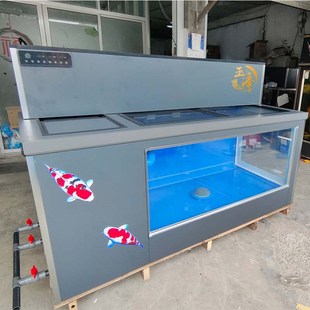 200 88锦鲤轻体地缸两面观赏面侧滤加上滤