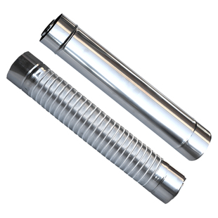 壁挂炉烟筒排烟管双层烟管伸缩软管加长弯头采暖炉不锈钢烟囱配件