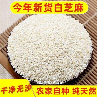 特级白芝麻生的炒熟2023年新带皮即食烘焙脱皮去皮商用熟白芝麻仁
