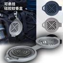 户外可悬挂野营硅胶蚊香盘便携式 野餐露营蚊香支架迷你蚊香收纳盒