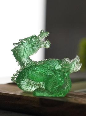 2025新款蛇年吉祥物琉璃青龙白虎朱雀玄武四神兽圣兽瑞兽中式摆件