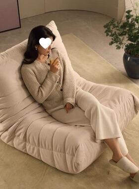 网厅毛虫懒人沙发休闲躺椅毛阳红台卧室现代简约客可躺可睡ECU单