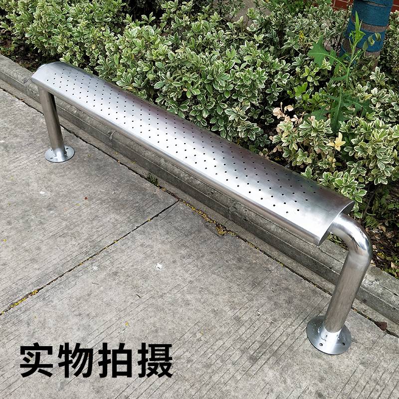7K不锈钢长凳公园椅户外长椅休息长条凳室外长条椅子简约候车公交