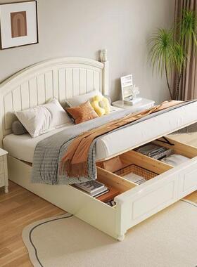 1.2米式.实木美儿卧童床15m白色家用储物公主大床1RPM.8米主双人