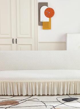 fACSc扶手无叠沙发床套简约弹力全包沙发折套抓罩通用防尘防猫定