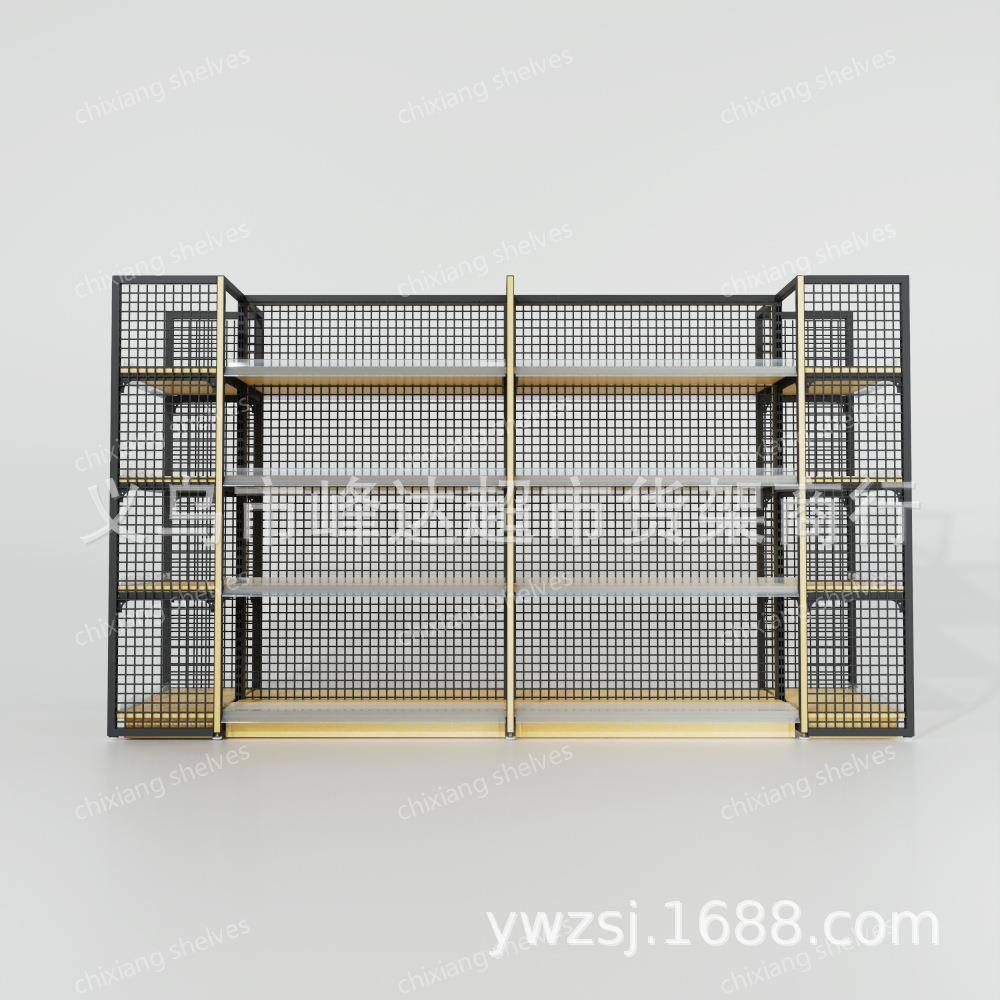 驰工厂直销柜152出口木商场超市钢四面展示翔文具百货店货架