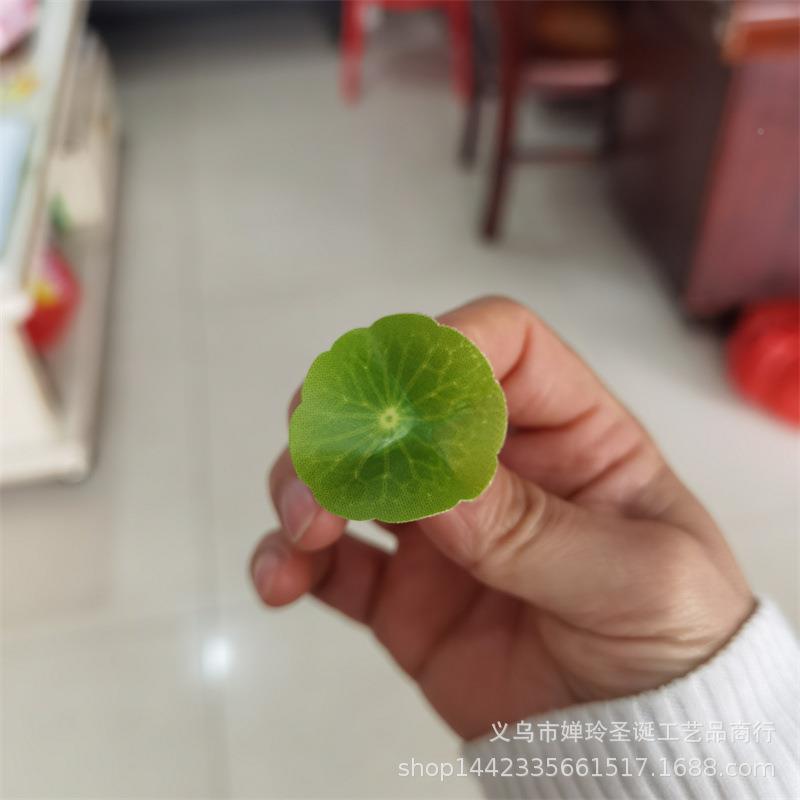 仿真植仿真XBZ花物叶胶布小荷叶酒盘式花微型景观装饰小叶店子