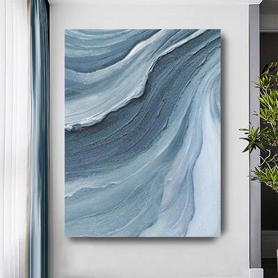 纯手绘油画客厅玄关过道体肌立幅理装饰挂画大5243光阴抽现代简象