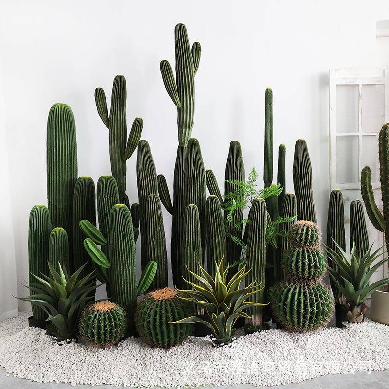 仿真龙柱仙人掌大柱型盆栽带假仙人热沙漠绿凤植软装橱窗MYM布置