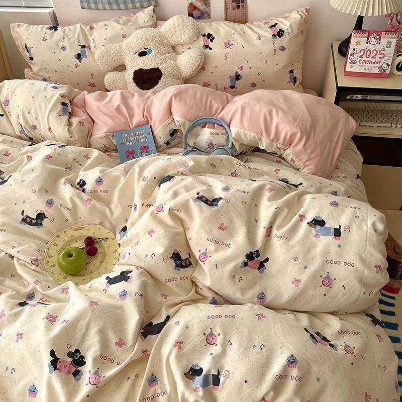 A类床上j1856745用四件套纯棉水洗棉床单笠被套人被罩学宿品舍单,床上用品,床品套件/四件套/多件套,淘宝优惠券,粉丝福利购,淘宝优惠卷