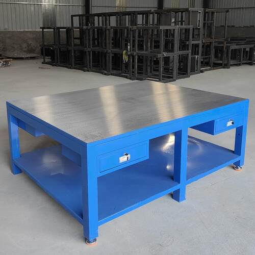 见描述重型模具工作台钳工作桌飞模作台钳工工工板台虎钳工作台钢