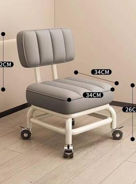 滑小凳带万向子轮学步凳子轮DIJ家轮用懒人滑美缝小椅子板凳轻便