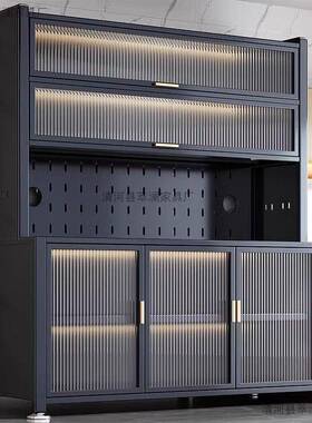 升储加长1200DLA餐边橱柜落地多层置物架微波炉碗筷收柜级纳柜物