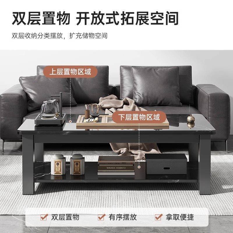 钢化玻璃茶几厅家用小XZL户型阳台小桌轻子2025新奢客款感茶桌子