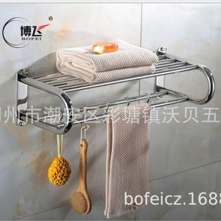 加厚30不锈钢U型架带钩毛巾浴巾架工4程酒店公寓T18固卫生间定毛