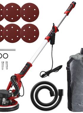 热销11机0/220V22纸5M红色双灯M墙壁打磨机腻子打磨砂机自吸尘带V