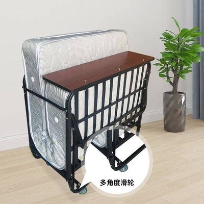 酒店加床客房用弹簧折叠人式床动家用保姆床便携移折叠DNT单床午