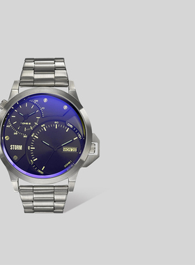 STORM/英伦风暴AVALONIC系列男士手表双时区石英表送男友47502