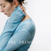 天丝羊毛肌理卷边针织上衣圆领套头衫 PRE PREWORKS懒人空气感