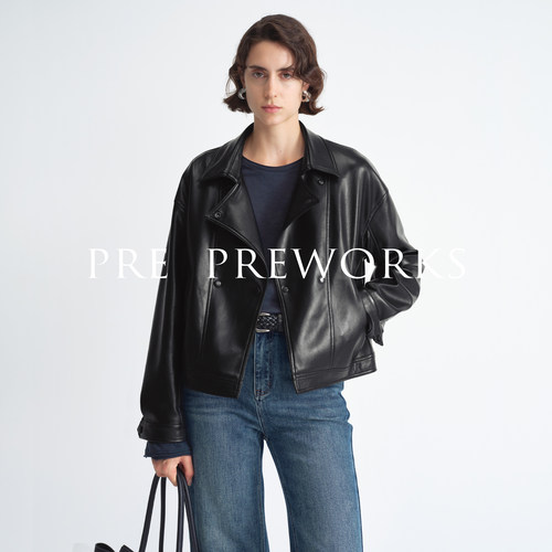 PREPREWORKS廓形百搭皮夹克