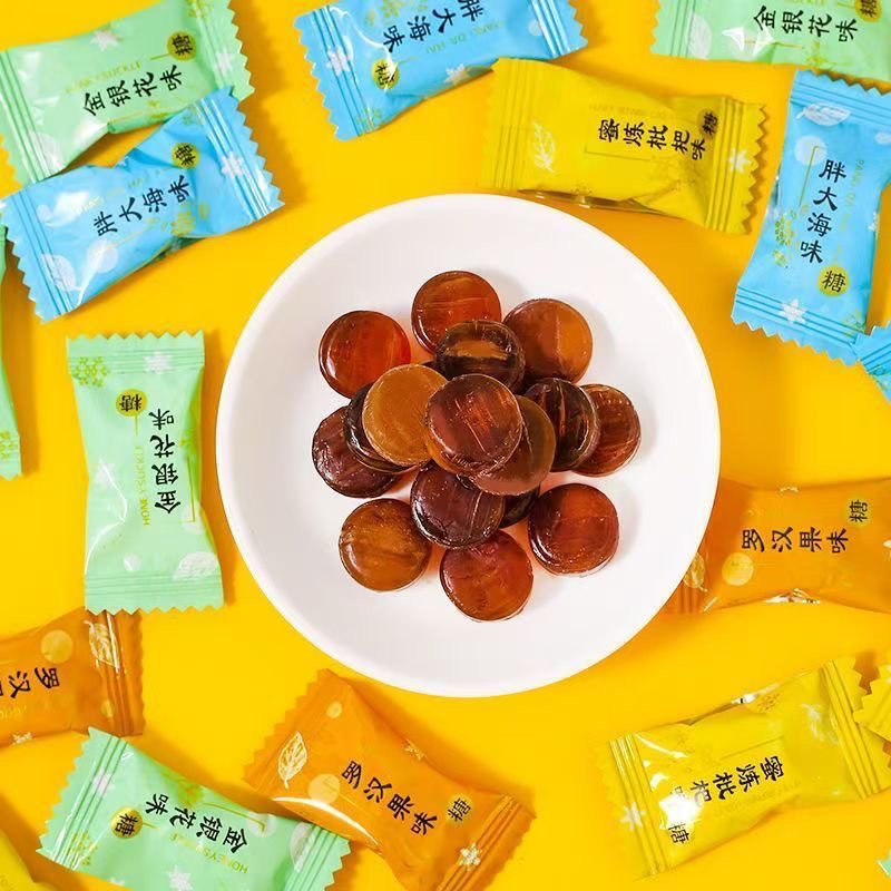 金银花胖大海枇杷罗汉果薄荷润喉糖糖清新口气招待零食糖果批发