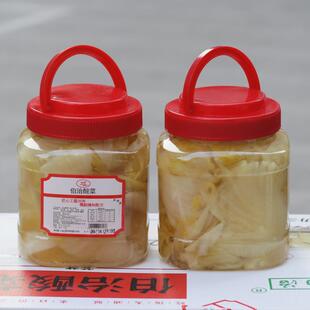伯治酸菜宁波慈溪特产腌制咸菜酱菜小菜开 胃下饭菜瓶装酸菜鱼榨