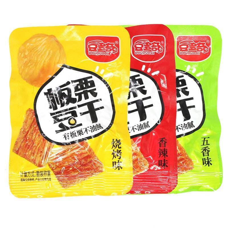 豆多奇板栗豆干手撕素肉小包袋装1000g办公室休闲零食鹌鹑蛋豆干