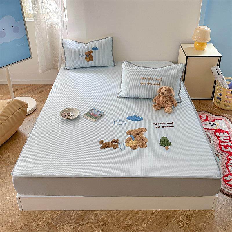 冰丝垫子2025新的适合床单三件套床垫床罩机洗夏季超级凉爽的儿童,床上用品,冰丝席,淘宝优惠券,粉丝福利购,淘宝优惠卷