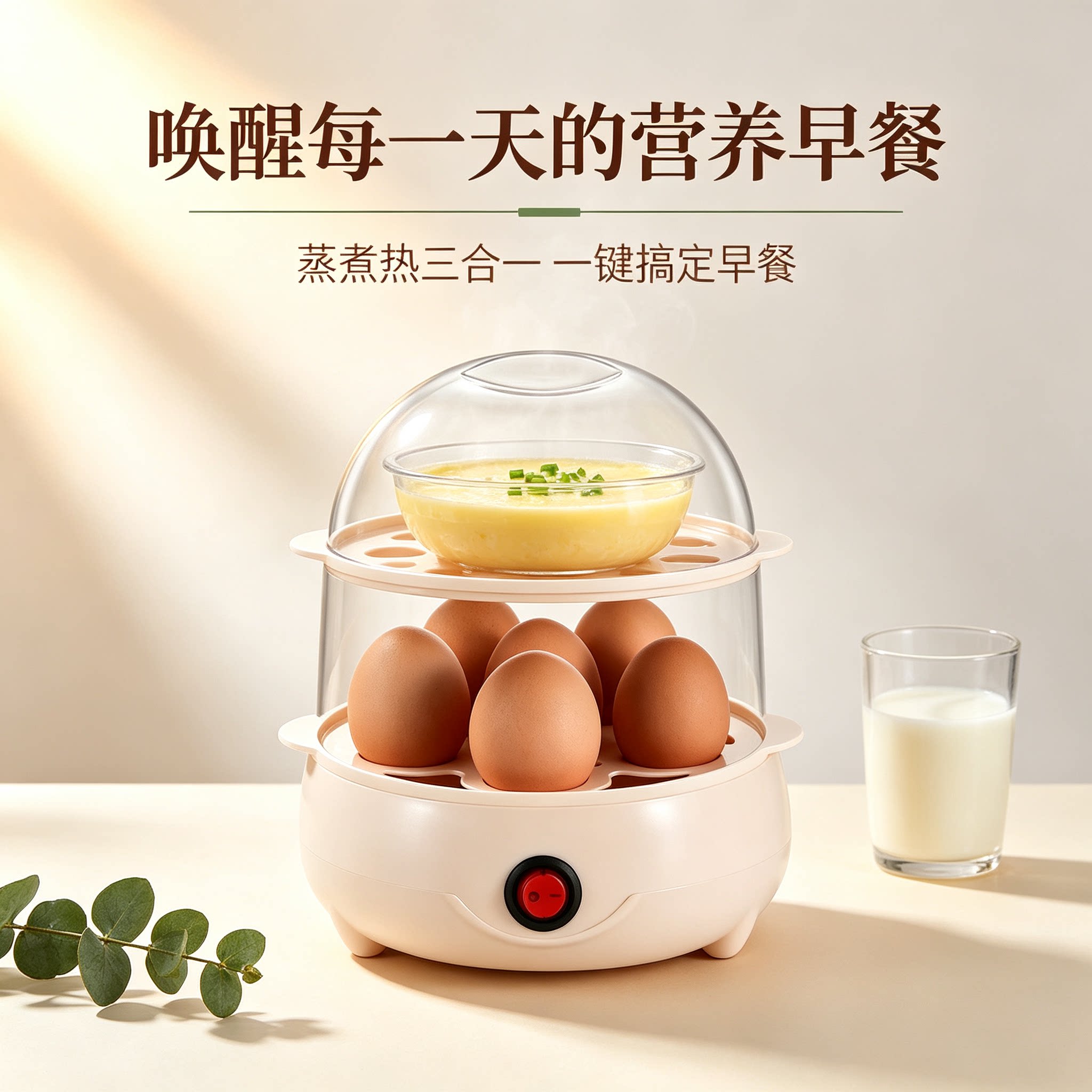 煮蛋器蒸蛋器自动断电家用小型迷你多功能蒸蛋羹煮鸡蛋机早餐神器