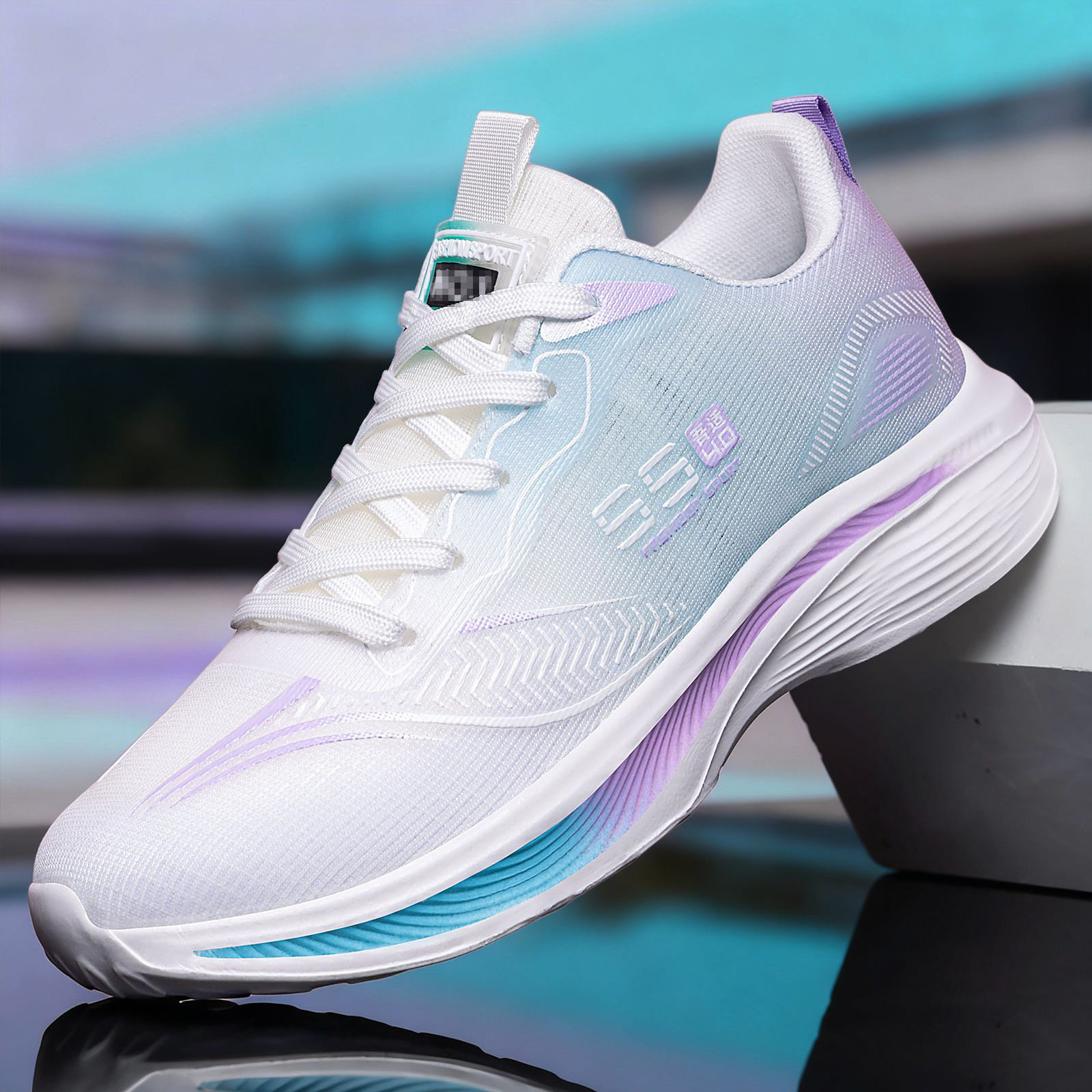 老美华女软底减震轻便跑步鞋