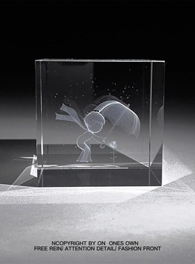 【只有你是我无可替代的玫瑰】浪漫治愈系水晶Q摆件送朋友生日礼