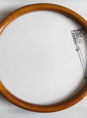 实木圆形画框新中式框架圆形框干花框DIY挂墙手工装裱木制定制框