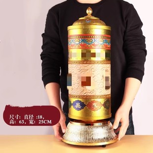 转动筒桌面轻奢摆件 小多吉电动转动轮家用插电家用摆件转动桶藏式