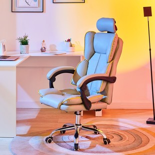 电脑椅家用舒适电竞椅久坐主播座椅书房书桌头枕转椅直播靠背椅子