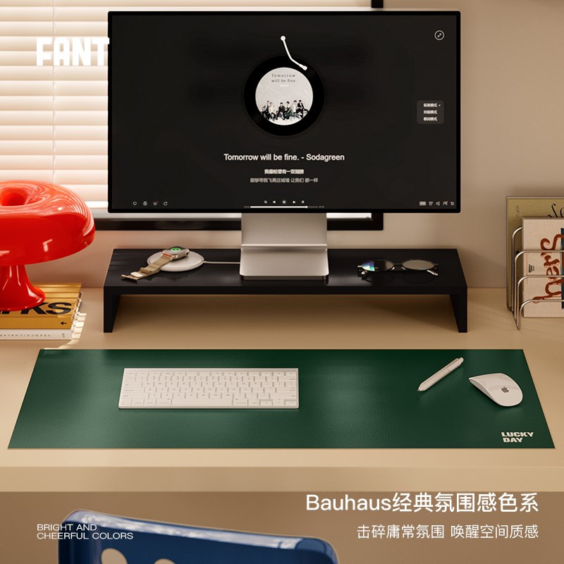 约林嘉波复古超大号鼠标垫女生高颜值办公室桌垫子家用大尺寸定制